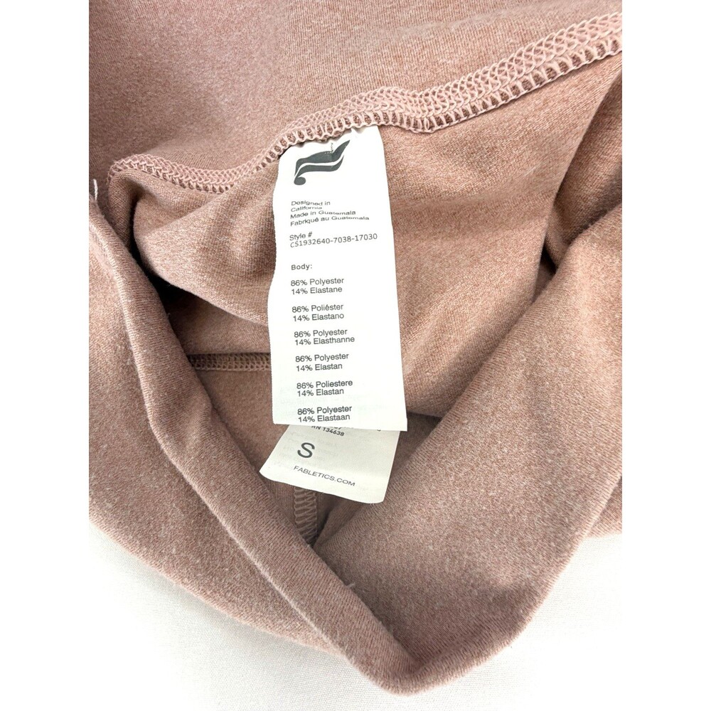 Fabletics On-The-Go PowerHold® Medium-Rise Capri | Rosebloom Heather | S - Picture 11 of 14
